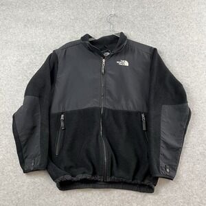 The North Face‎ Denali Jacket Boys XL 18/20 Black Fleece Polartec Full Zip Coat